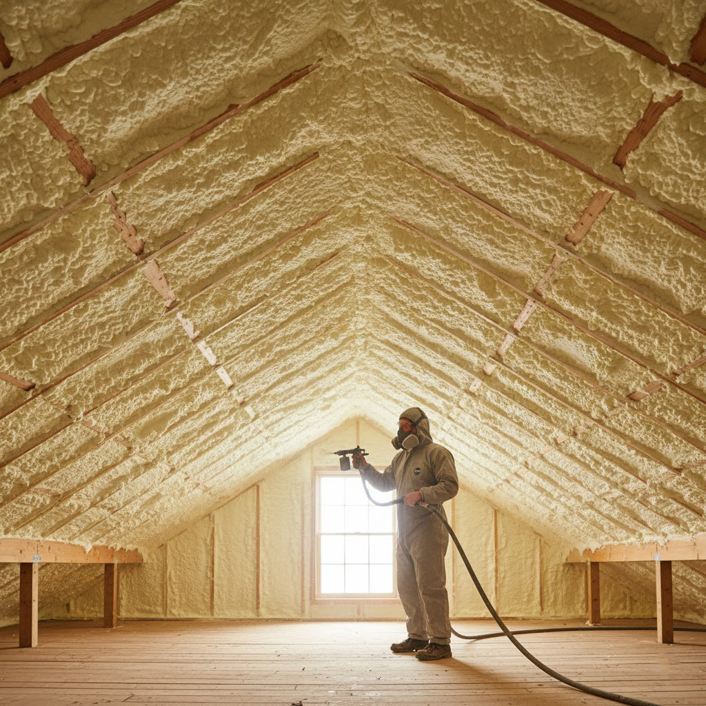Home sprayfoam insulation